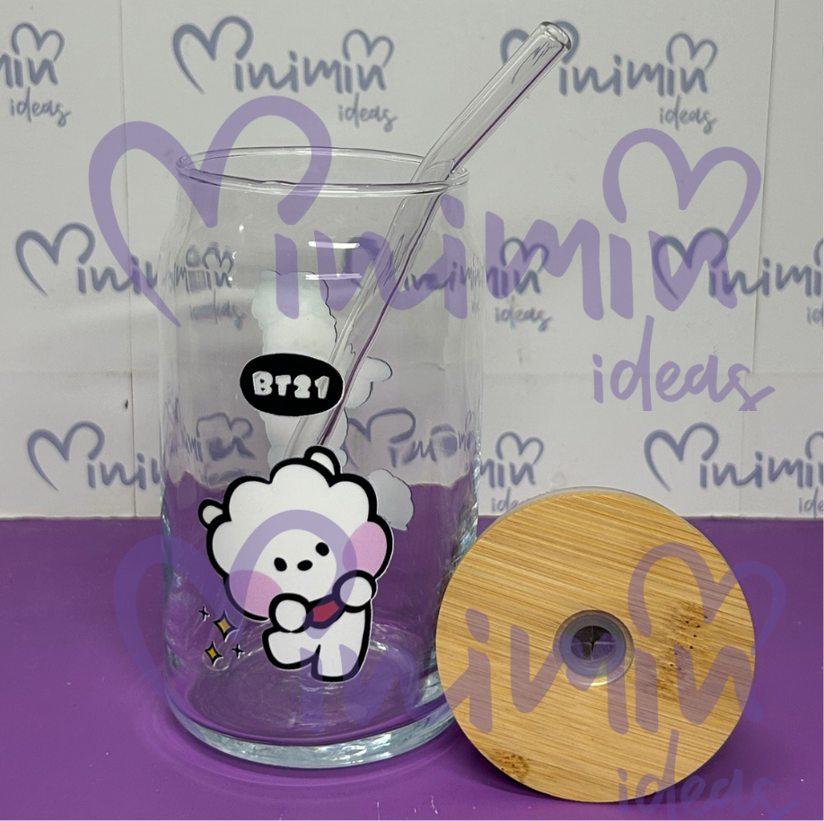 Vasos BT21 vidrio