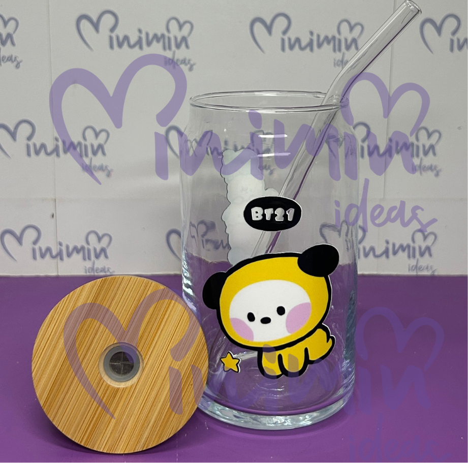 Vasos BT21 vidrio