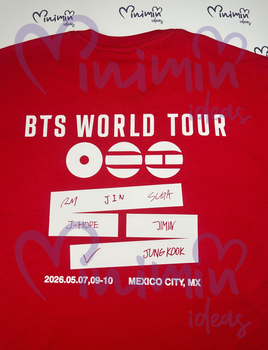 Playera BTS WORLD TOUR