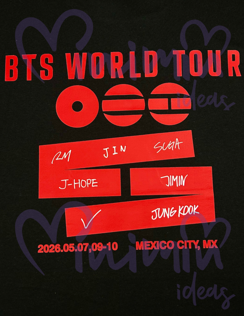 Playera BTS WORLD TOUR