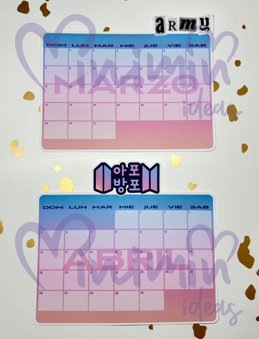 Calendario Bangtan26