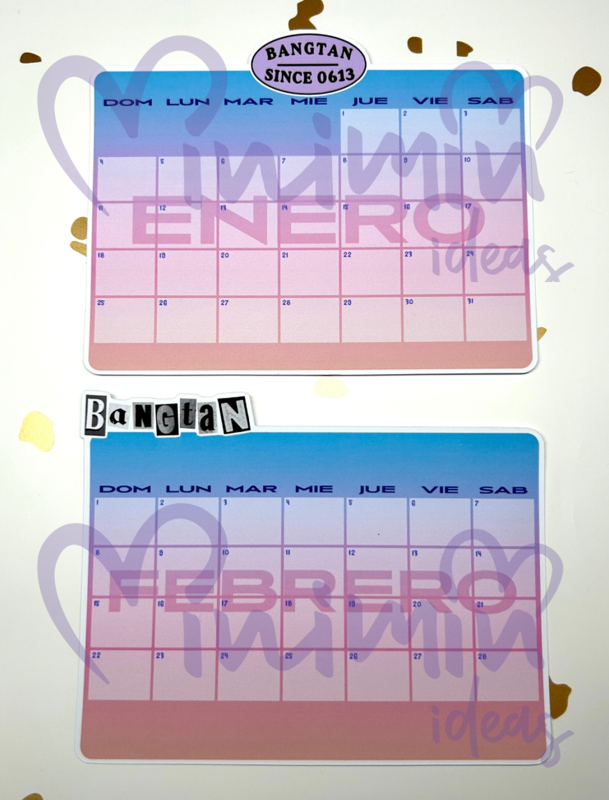 Calendario Bangtan26