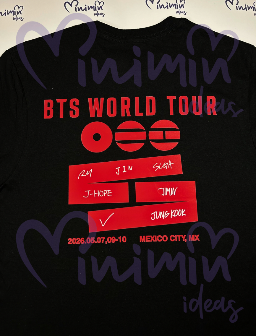 Playera BTS WORLD TOUR